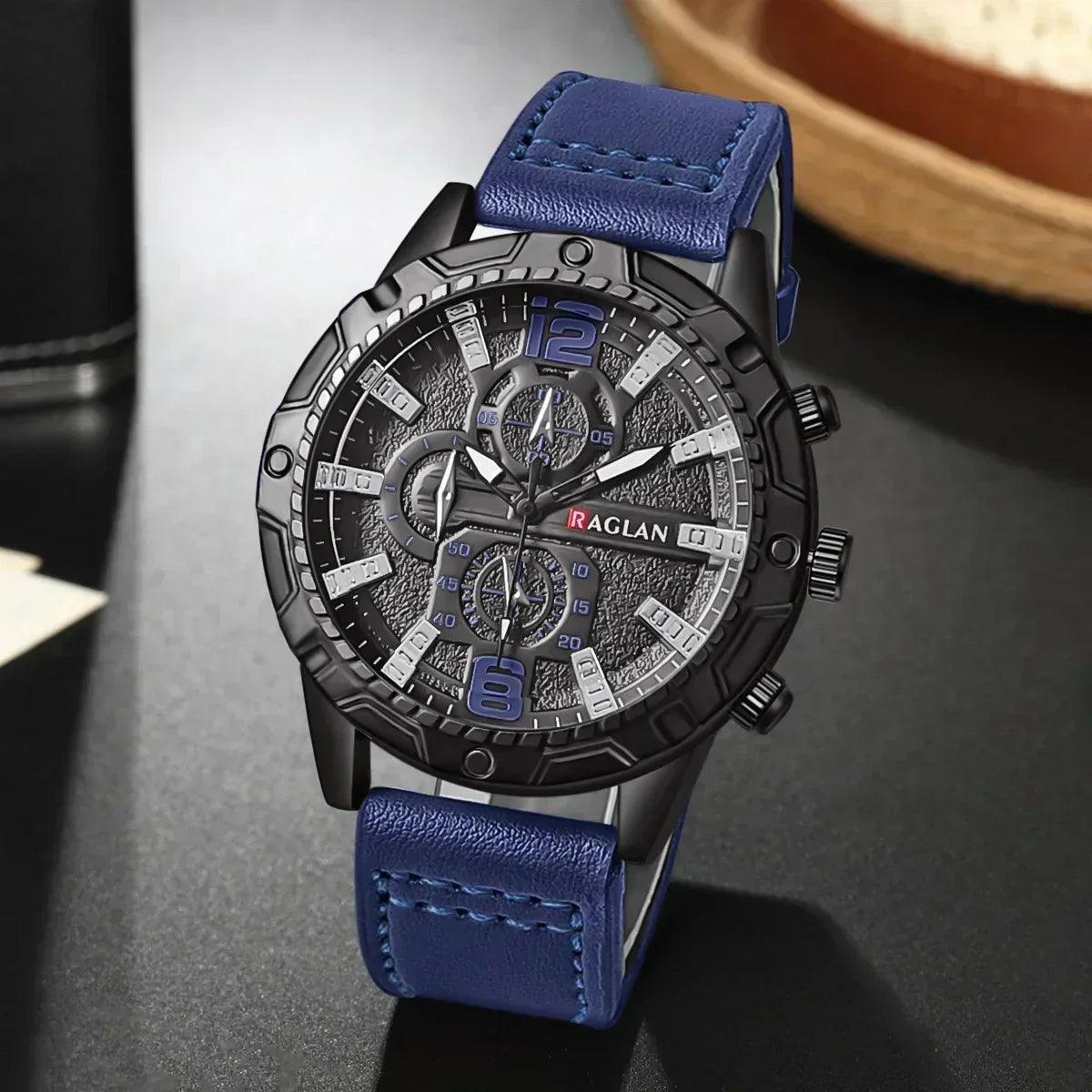 Top brand watch for men fashion watches leather strap clock man wristwatch gift relogio masculino reloj hombres