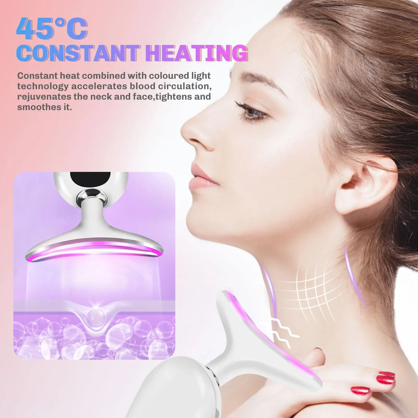 Neck Face Beauty Device Facial Lifting Machine EMS Face Massager Reduce Double Chin Anti Wrinkle Skin Tightening Skin Care Tools