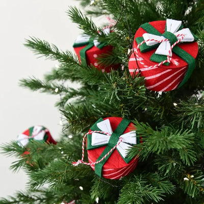 Creative Gift Box Christmas Decoration Small Mini Mini Christmas Gift Pack Handmade Vintage Christmas Tree Decoration Home Decor