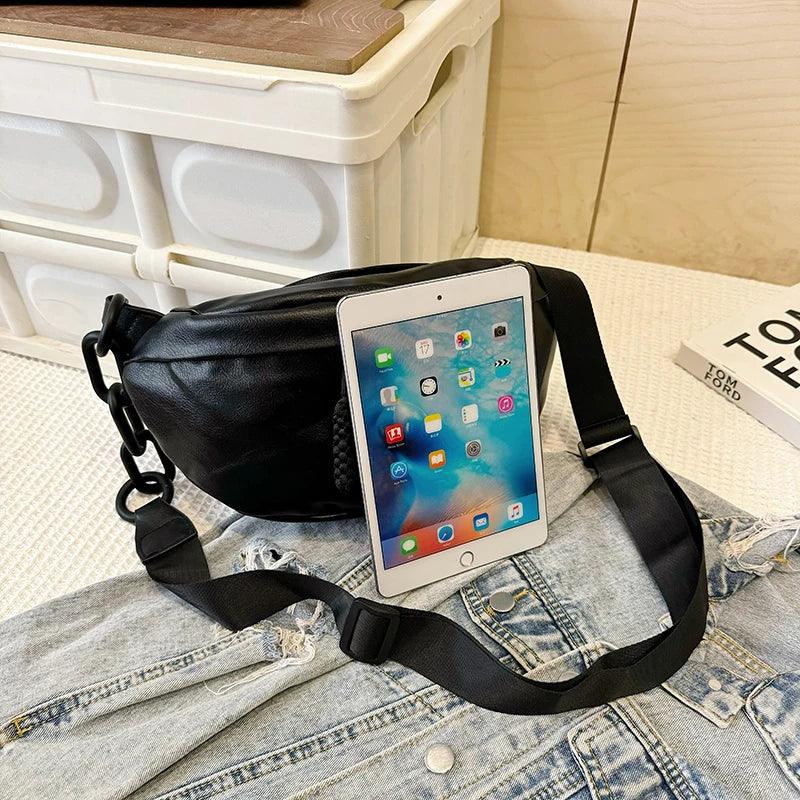 Designer Woman Waist Bag Quality Soft Leather Fanny Pack Purse Fashion Brand Ladies Belt Bag Luxury Shoulder Crossbody Chest Bag