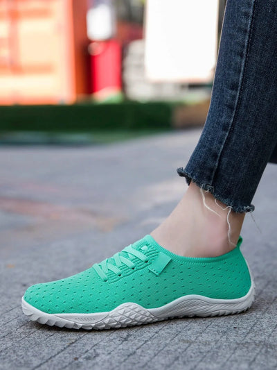 Women's Wide Toe Shoes Barefoot Inspired Sneakers Anti Slip Soft Sole Casual Walking Footwear Lightweight Comfortable Design