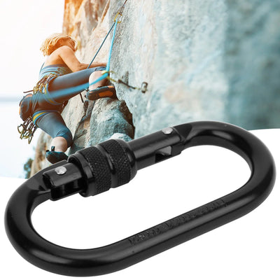 Carabiner 7075 Aviation Aluminum Outdoor Climbing Mountaineering O Shape Automatic Lock Development Safety  Carabiner