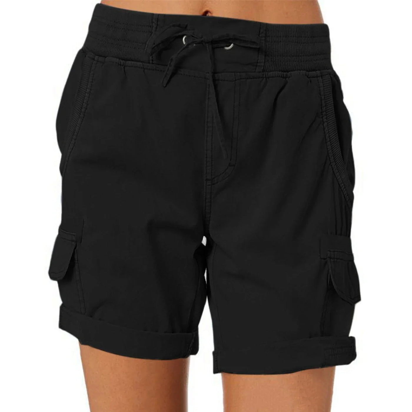 Women's Cargo Shorts Summer Multi Pockets Quick Dry Shorts Hiking Travel Golf Fishing Stretch Lightweight Female Shorts