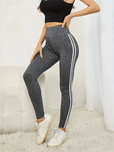 Women Side Stripe Sports Fitness Yoga Leg gings Activewear