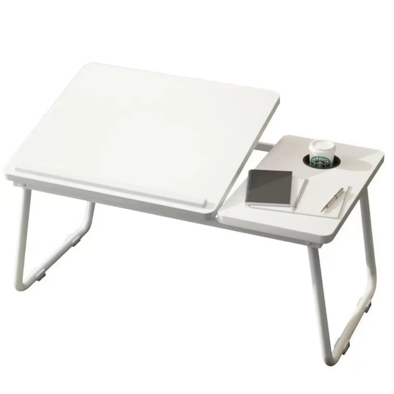 Ergonomically Folable Table Designed Integrated Bed Laptop Lazy Desk with Adjustable Height Compactness Versatility
