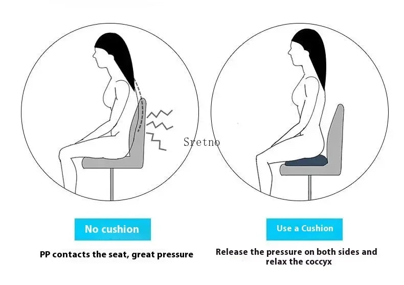 Latex Hemorrhoid Seat Cushion Thickened Office Beautiful Buttocks Pregnant Women Buttocks Pad Hollow Tailbone Protect Cushions