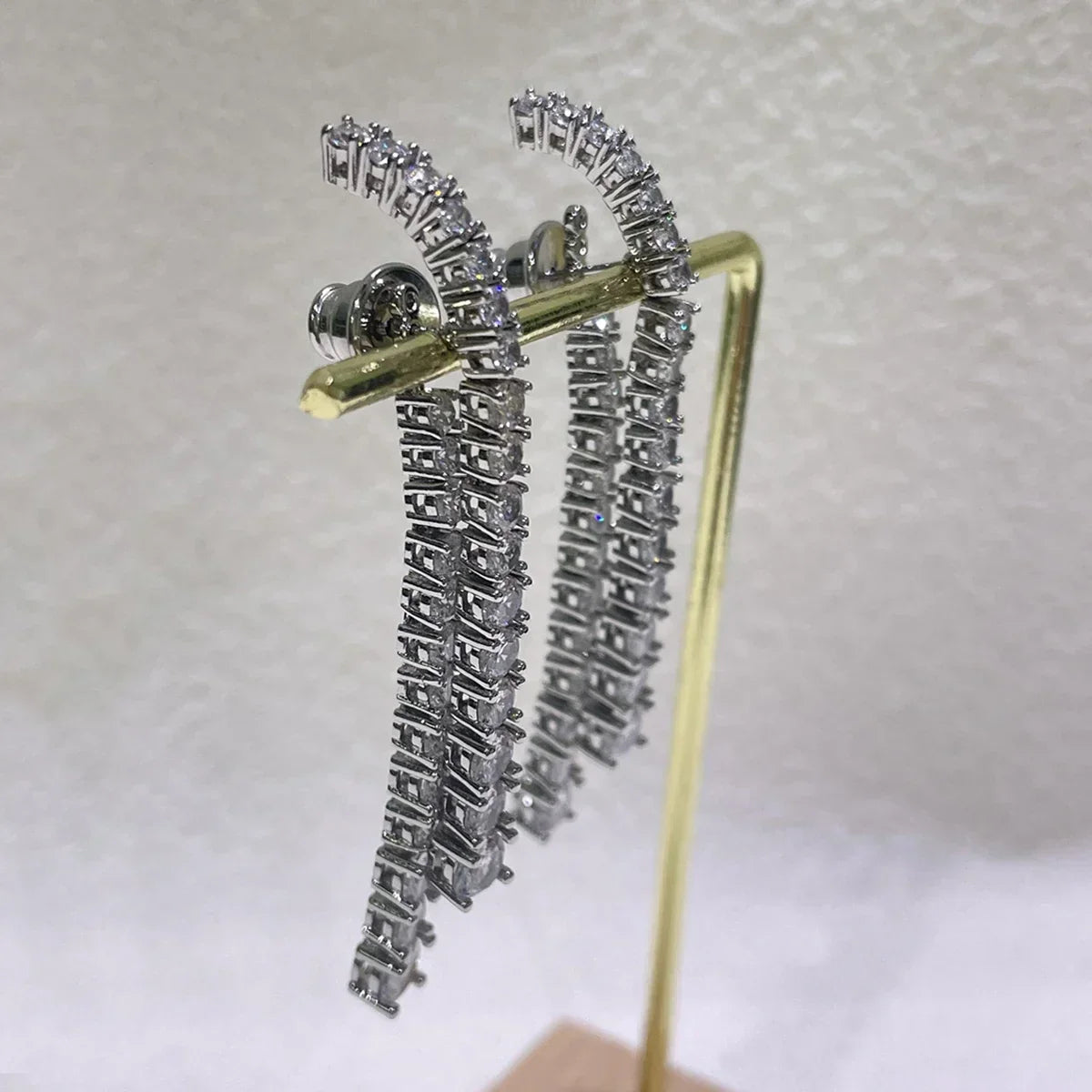 2025 New Trend Fine Jewelry Sets Charming White Geometric Crystal Fashion Pearl Necklace Ring Earrings Romantic Gift for Women