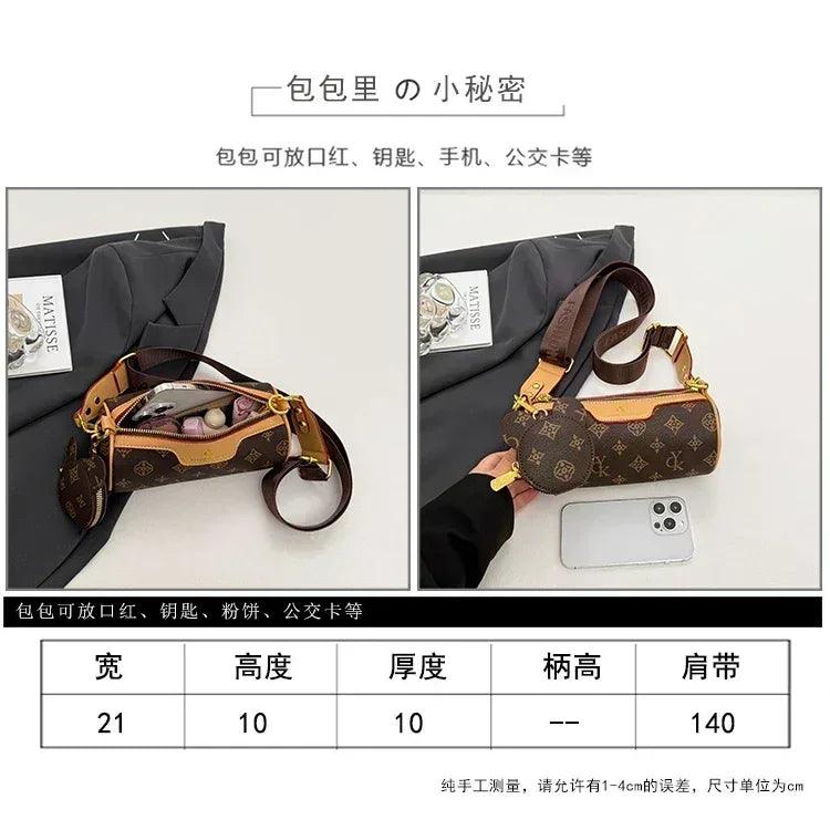 Famous designer popular classic elegant handbags leather ladies crossbody shoulder bag versatile and chic for evening