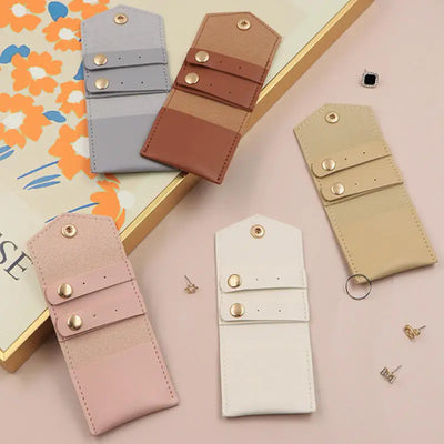 Travel Portable Jewelry Organizer Roll Jewelry Roll Up Bag Foldable Jewelry Case for Bracelet Ring Necklace Earrings Display