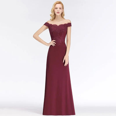 BABYONLINE Mermaid Evening Maxi Dresses For Women Elegant Lace Off-Shoulder Formal Prom Party Gowns 2024 Vestidos Robe Soiree