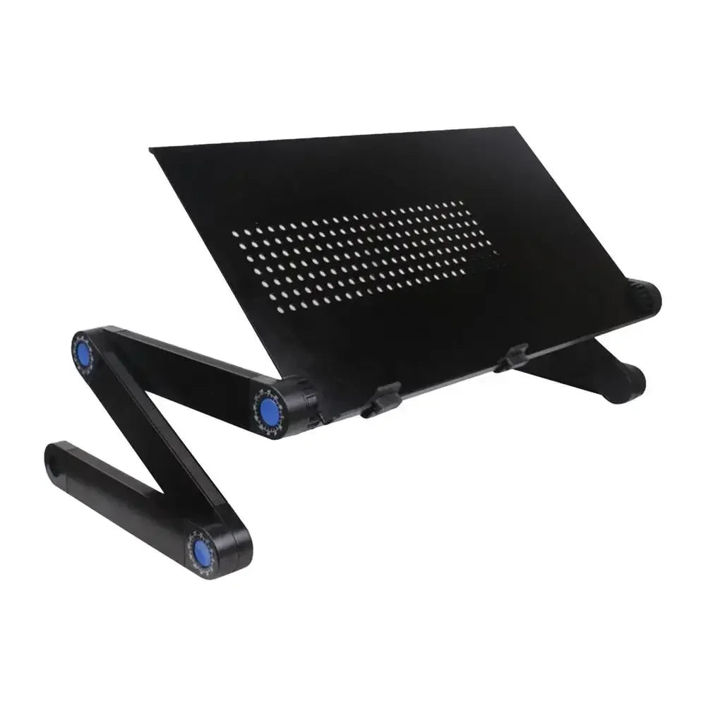 Adjustable Portable Laptop Desk Stand Metal Ergonomic Lapdesk For TV Bed Sofa PC Notebook Table Desk Stand With Mouses Pad