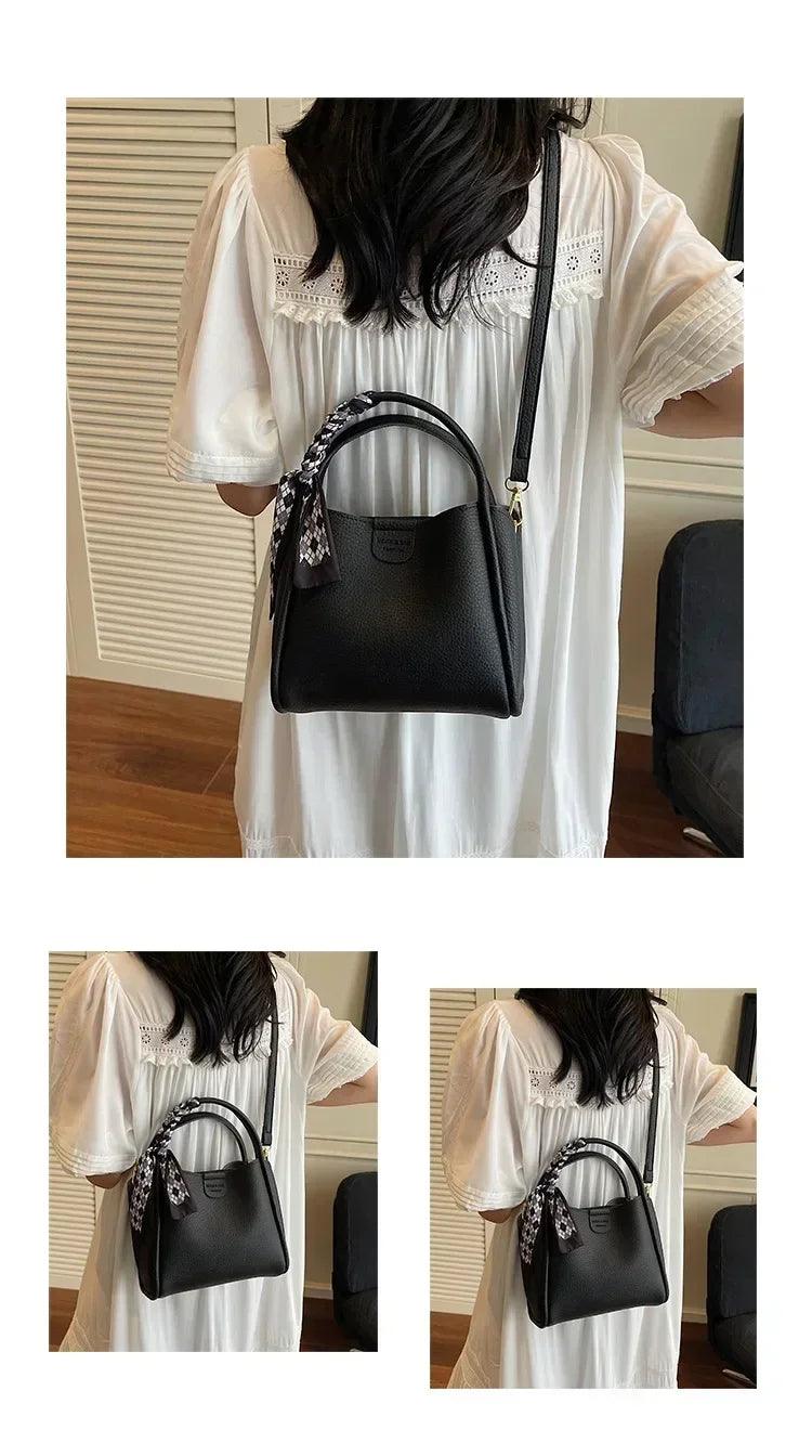 2025 new women’s handbag trendy bucket bag luxury stylish shoulder crossbody purse versatile casual tote designer ladies