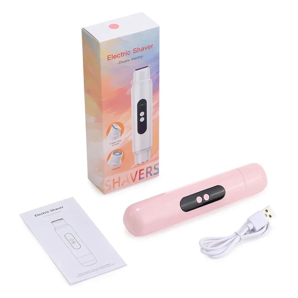 Electric Razors for Women Painless Ladies Epilator Facial Mustache Shaver Bikini Underarms Legs Trimmer Electric Hair Removal