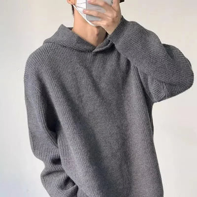 Hooded Sweater Men's Autumn and Winter American Trendy Loose Versatile Thread Clothes
