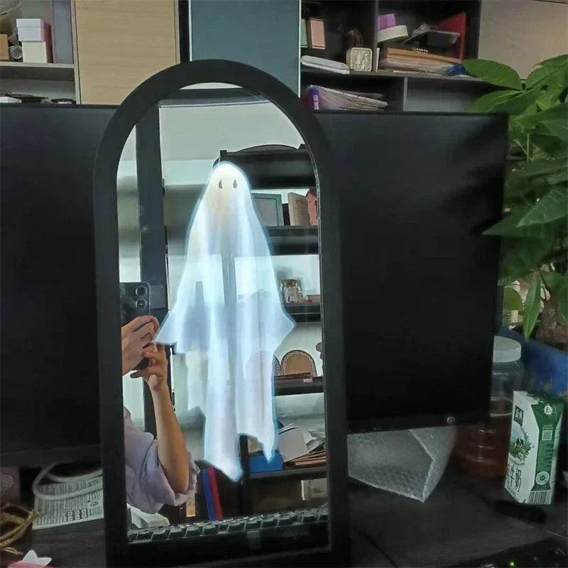 Halloween decorations gothic ghost holographic mirror novel mysterious home ornament party decor items interior