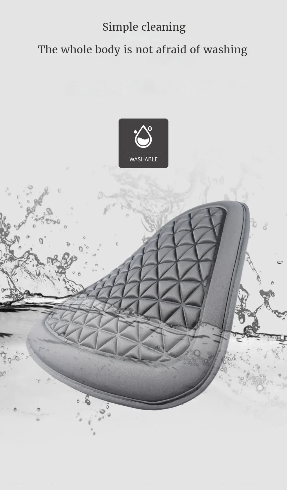 3D Suspended  Car Seat Cushion,  Seat Cover With Embossed Pattern  Four Seasons General Fit for Most Cars