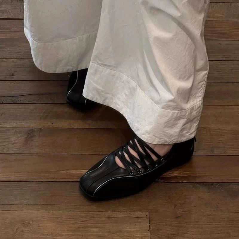 Vintage Women's Ballet Flats Training Shoes Walking Sports