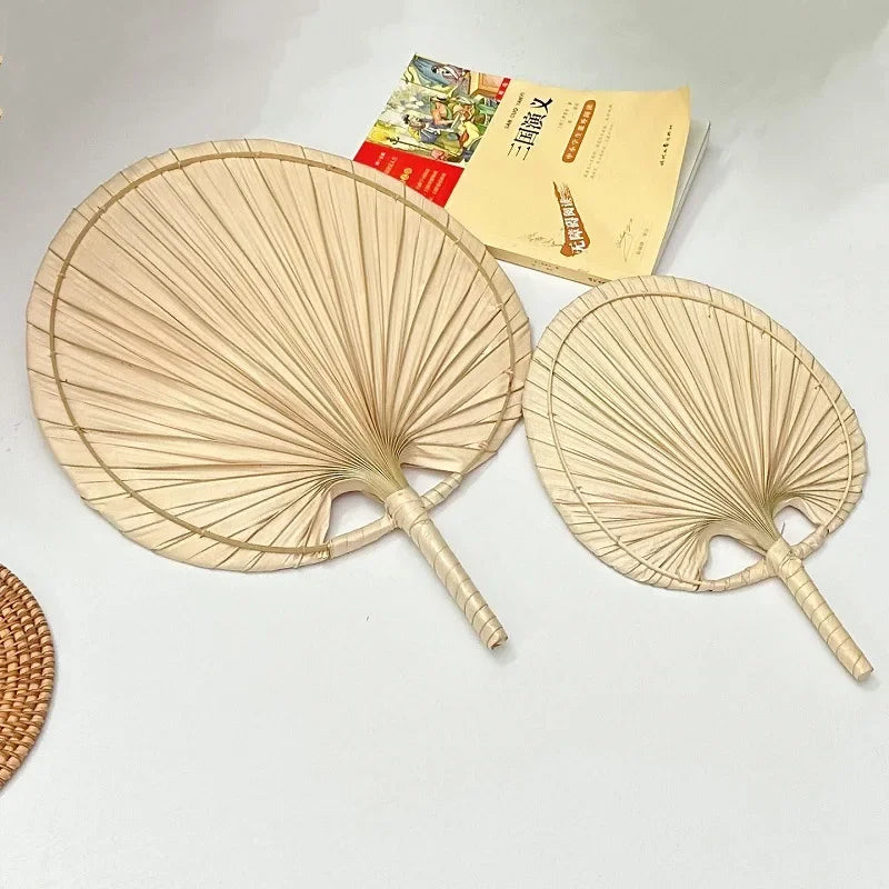 Hand Fans Hand Made Fan Rattan Decoration For Wedding Natural Palm Leaf Woven Fans Wall Art Decor For Farmhouse Ornaments