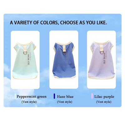 Pet Summer Cute INS  Breathable Patch Traction Tank Top Dog summer cloths  Cooling Vest for Dog  sun protective