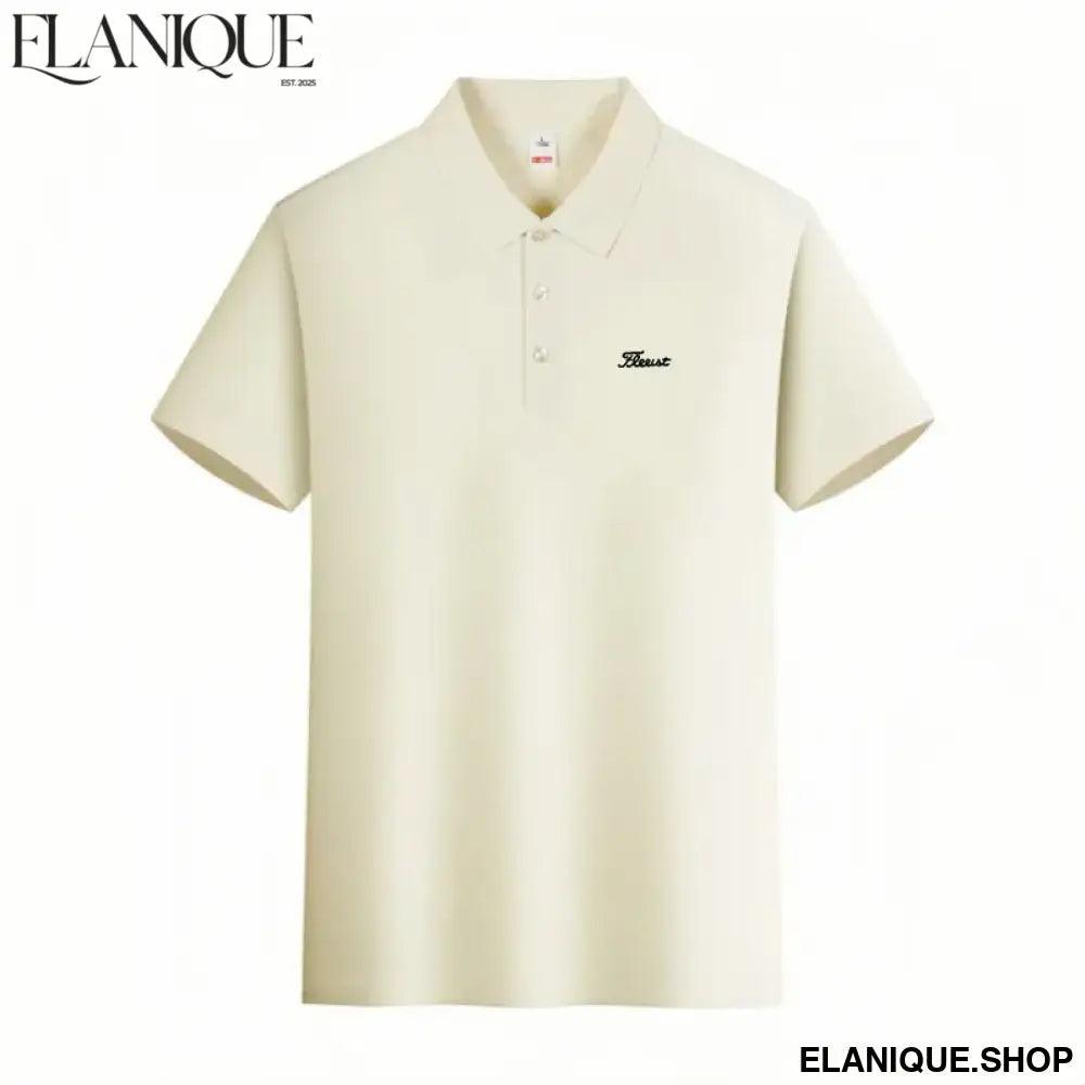 Men’s Embroidered Golf Polo Shirt – Smart Casual Summer Top