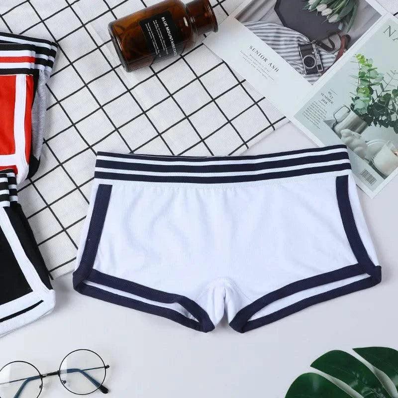 1 piece Women Panties Female Boxer Boyshort Low Waist Sport comfortable and breathable Underwear Ladies Pants Intimate Lingerie - Elanique