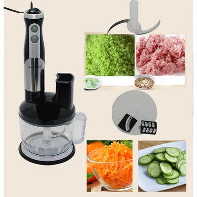 8-in-1 Electric Food Processor, Multifunctional with Chopper Blender Grinder for Shakes, Purees and Vegetables