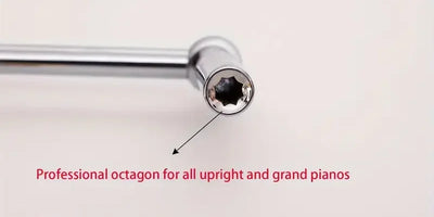 Professional Piano Tuning Kit Portable Piano Tuner Tuner with Tuning Hammer and Silence Kit for All Upright and Grand Pianos