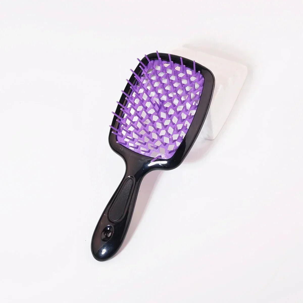 1 piece of mesh hollow massage comb straight hair styling brush drying special for real wigs