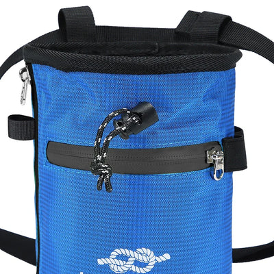 Waterproof Chalk Bag Bucket with Chalk Brush Climbing Magnesium Powder Bag for Weight Lifting Outdoor Climbing Equipment