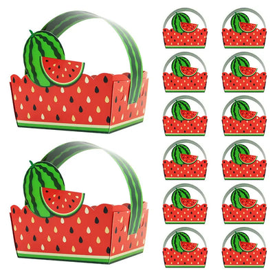 Fruit Flower Basket Paper Box Portable Candy Box For Chidren's Birthday Party Gift Packaging Cookie Boxes