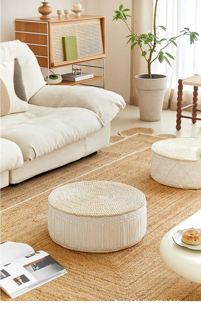 Cushion Not Collapse Home Floor Round Stool Thickened Lumbar Support Seat Cushion Straw Cushion New Arrival Bestseller Gift