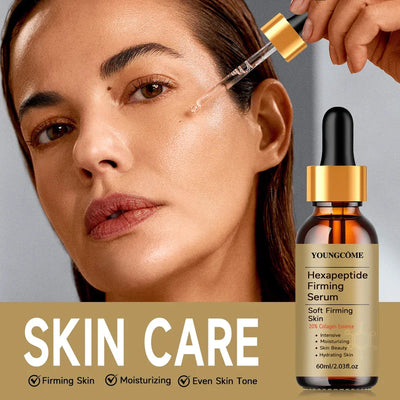 Facial Hexapeptide Anti-Wrinkle Liquid Moisturizing Firming Essence Bright Skin Dark Spot Corrector Face Whitening Serum 2025