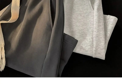 Solid Color Wide-leg Pants for Men New in Summer 2025 Loose and Versatile Sporty Mid-length Shorts Trendy