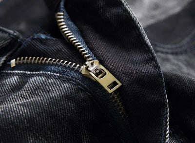 2025 Men's Fashion Vintage Jeans Slim Straight Leg Tie Dye Pleated Biker Denim Pants Male Casual Pants Oversized 42 High Quality