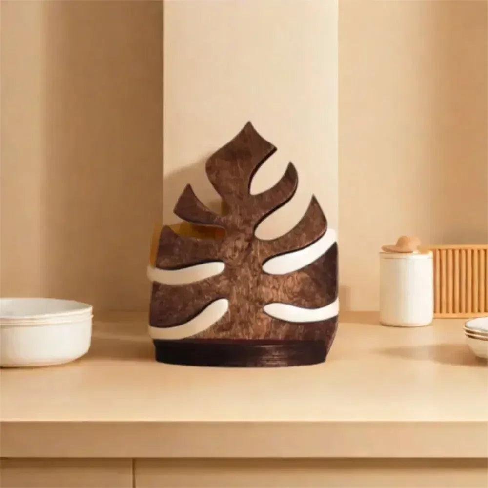 Home decoration wooden wall frame mounted creative plant hanging retro modern storage rack