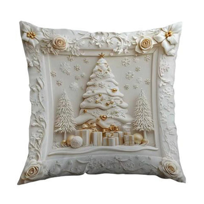 Plush Throw Pillow Covers Xmas Decorative Cushion Covers Ultra Soft Cozy Winter Holiday Warm Pillowcase For Christmas Decoration