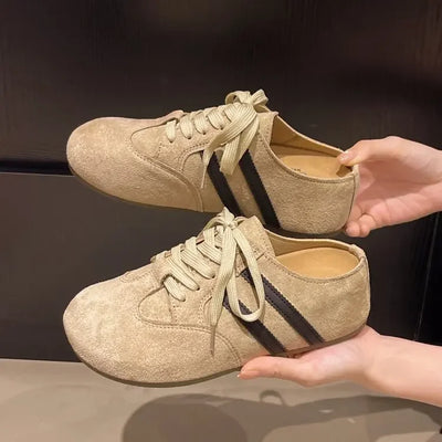 2025 Casual Sneakers Woman Shoes Slippers Flats Platform Sandals Mules NEW Brand Designer Lace Up Loafers Summer Womens Sneakers