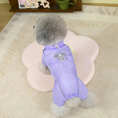 Summer Pet Clothes 4-Leg Pants Thin & Breathable-Cat Dog Sun Protection Outfit for Teddy Schnauzer Bichon Puppy UV Defense Wear