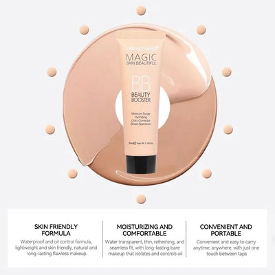 BB Cream Natural Nude Finish — Hydrating, Oil-Control, Long-Lasting Foundation