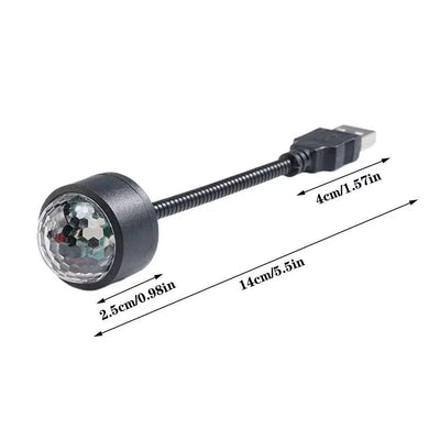 Mini LED Car Roof Star Night Light Projector Atmosphere Galaxy Lamp USB Decorative Adjustable for Auto Roof Room Ceiling Decor