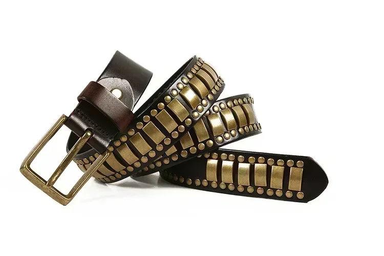 Stylish decorative waistband |original leather pin buckle punk belts | hip hop dress | for men and women