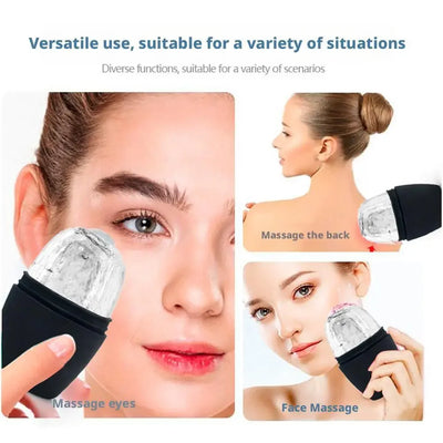 Reusable Ice Roller For Face And Eye Face Beauty Lifting Ice Face Tool Silicone Ice Mold Beauty Cooling Roller Ball Care