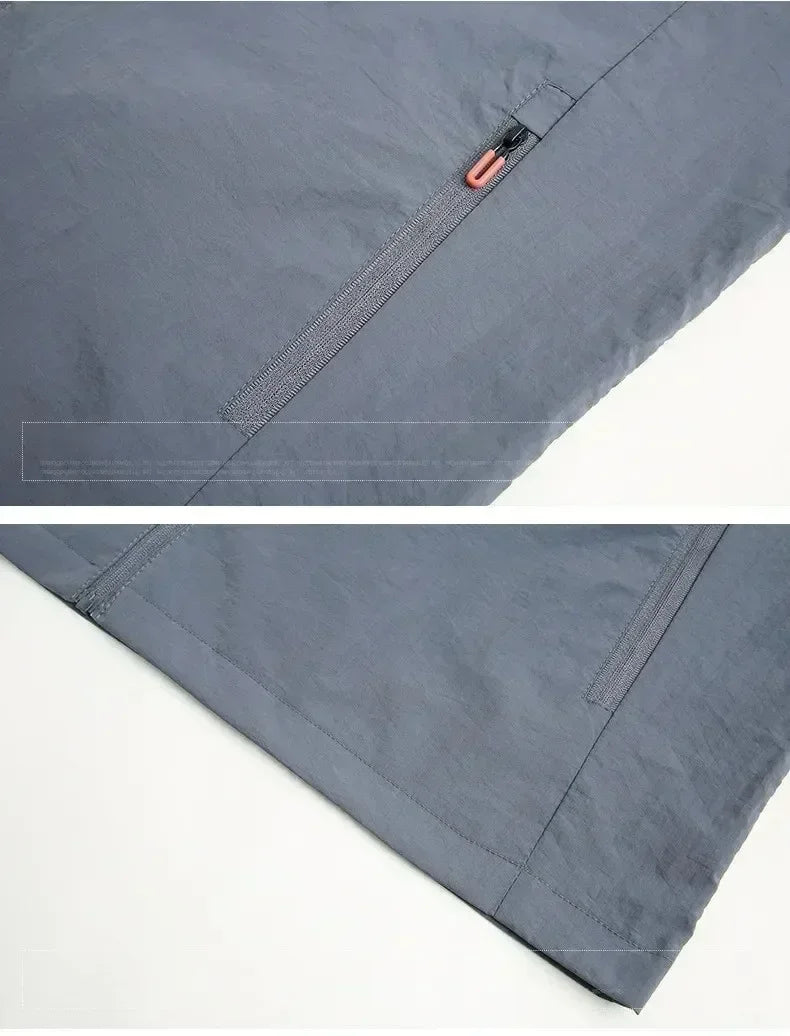 Summer Jackets Men Windbreaker Coats Male Sunscreen Clothing Traveling Camping Jacket Ultrathin Cycling Fishing Tops Hiking Wear