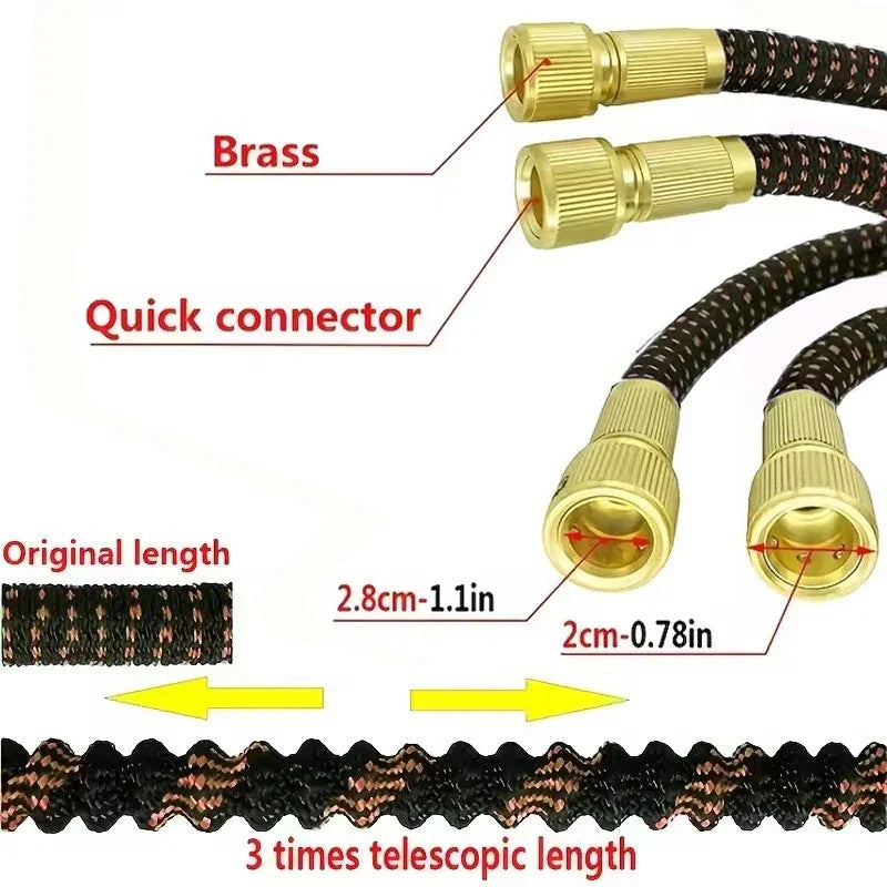 Flexible Garden Hose High Pressure Car Wash Hose Home Garden Daily Watering Tools Expandable Magic Water Pipes GOUN HOSE