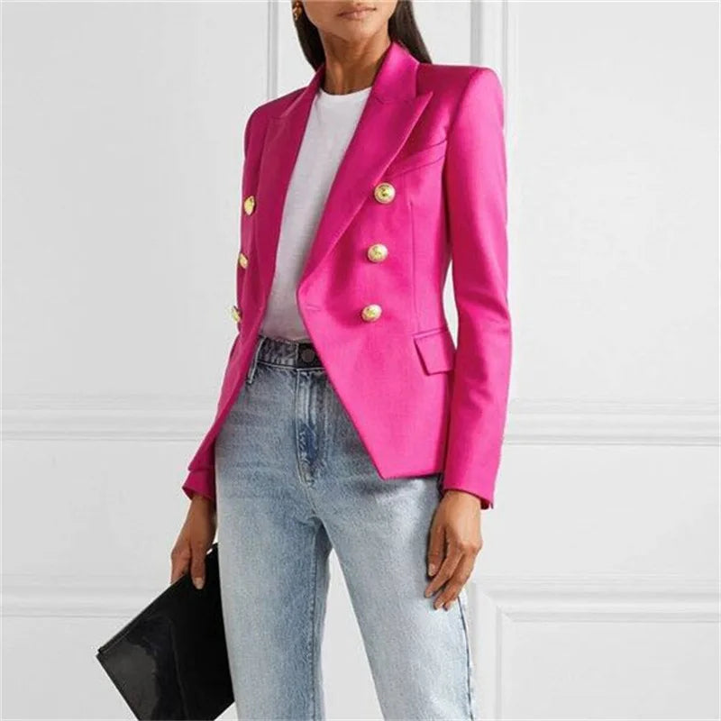Spring and Autumn New Blazers for Women Clothing Autumn and Winter Solid Color Fashion Casual Suit Slim Blazers Women