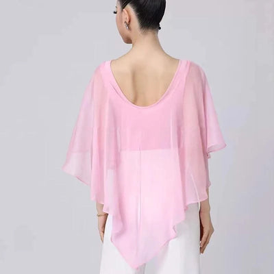 Pink Latin Dance Tops For Women