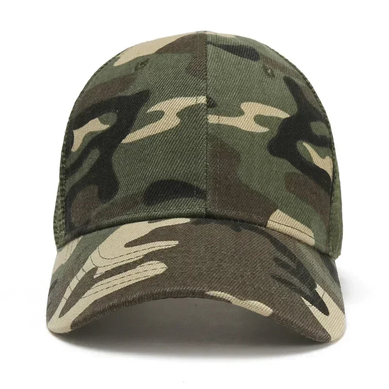 Fashion camouflage baseball hats for men and women summer outdoor sports sunshade net curved brimmed sunscreen ha