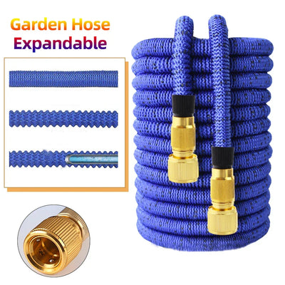 Garden Expandable Watering Hose Flexible Magic Hose High Pressure Car Washer Hose Retractable Water Gun Cleaning Pipe Irrigation
