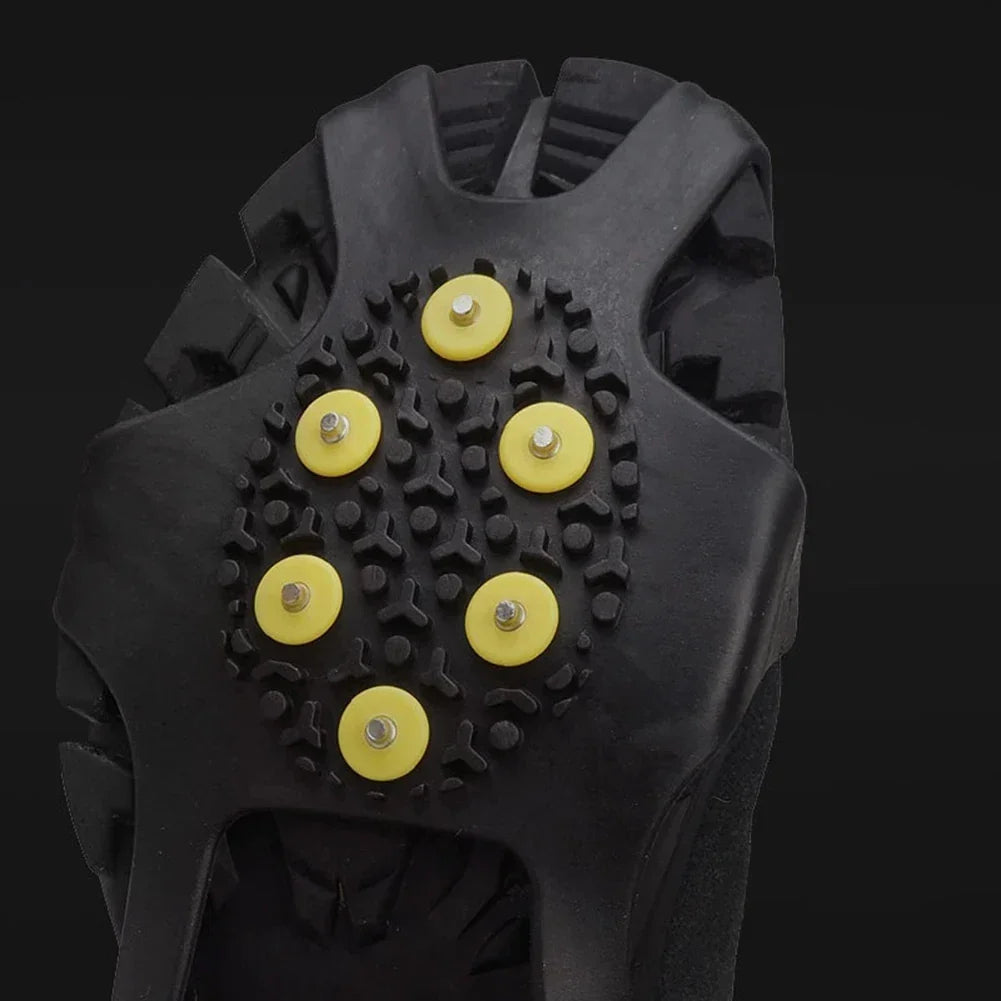 Outdoor 10Teeth Climbing Crampons Anti-Slip Mountaineering Cleats Unisex Snow Claw Shoe Covers Walking Hiking Accessories Spikes