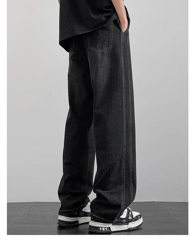 Men's denim pants American retro straight leg jeans loose and breathable suitable for daily casual street men's essential items